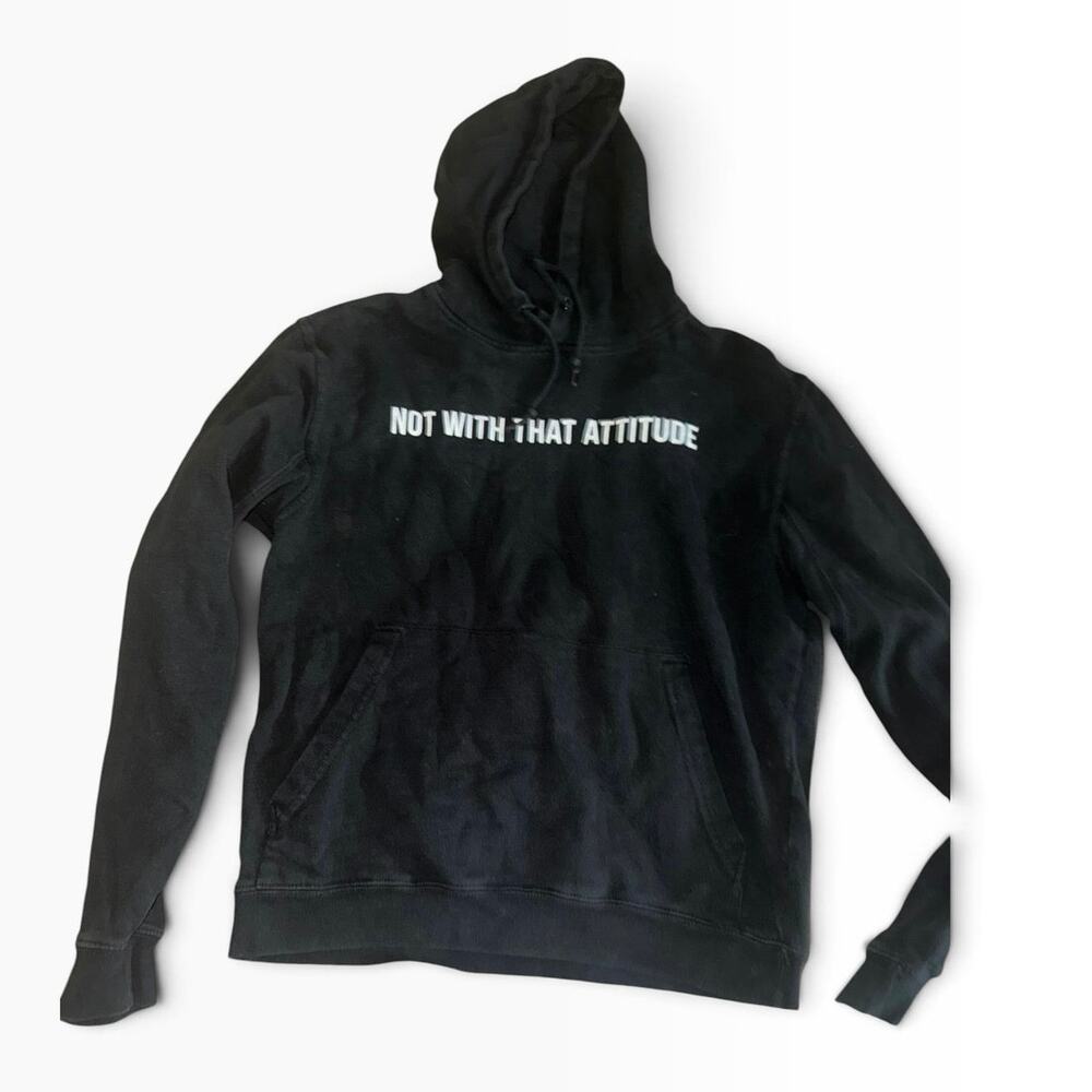 James Charles Sisters Apparel Not With That Attitude Black Hoodie Size Small